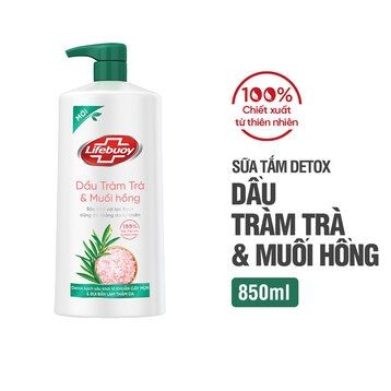 U_LIFEBUOY_Sữa Tắm Detox Dầu Tràm Trà & Muối Hồng 800g