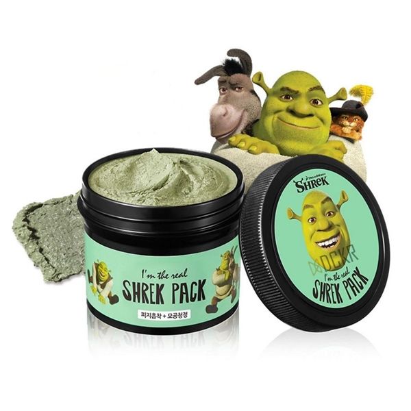 Mặt Nạ Đất Sét Bạc Hà Olive Young Dreamworks I'm The Real Shrek Pack 110g