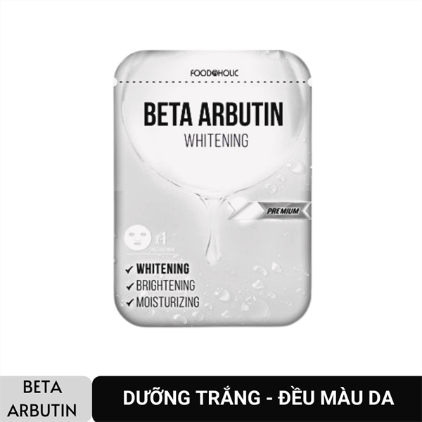 Foodaholic_Mặt Nạ Dưỡng Trắng Beta Arbutin Whitening 23ml