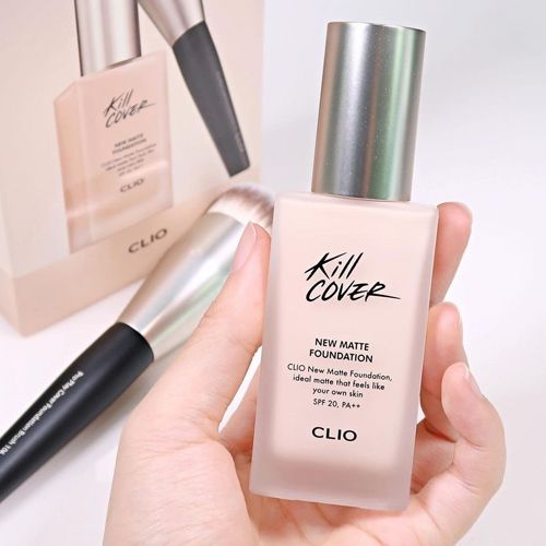 CLIO_Kem Nền Kill Cover Glow Foundation 2.5-BY 38g (Kèm Cọ)