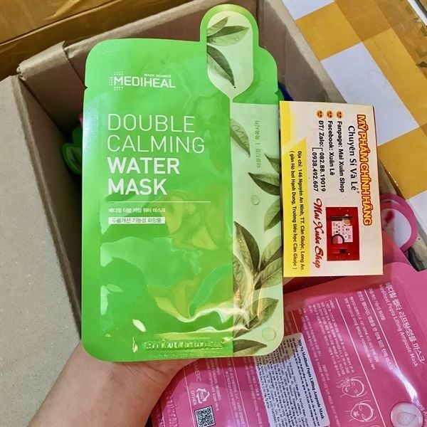 Mặt Nạ Làm Dịu, Phục Hồi Da Mediheal Double Calming Water Mask 20ml