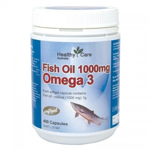 Healthy Care_Dầu cá Fish Oil 1000mg Omega 3 400 viên