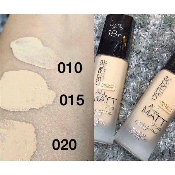 Catrice_Kem Nền All Matt Shine Control Make-up 30ml #020N Neutral Nude Beige