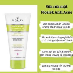 Floslek_Gel Rửa Mặt Diệt Khuẩn Ngừa Mụn Antibacterial Face Cleansing Gel 200ml