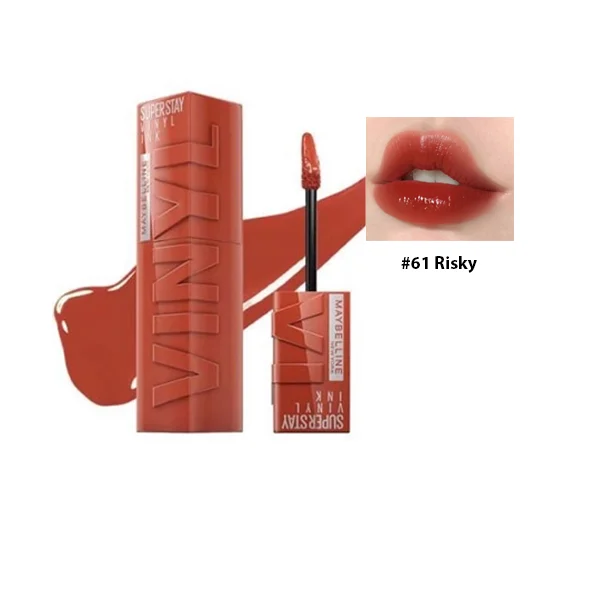 MAYBELLINE_Son Kem Bóng Super Stay Vinyl Ink #61 Risky