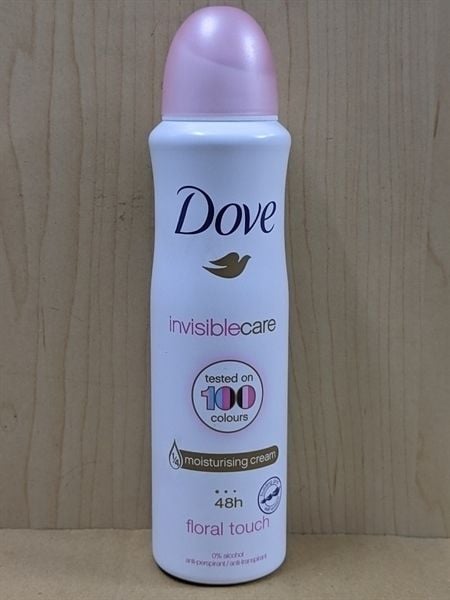 Xịt khử mùi Dove Invisible Care 100 Colours 48H 150ml