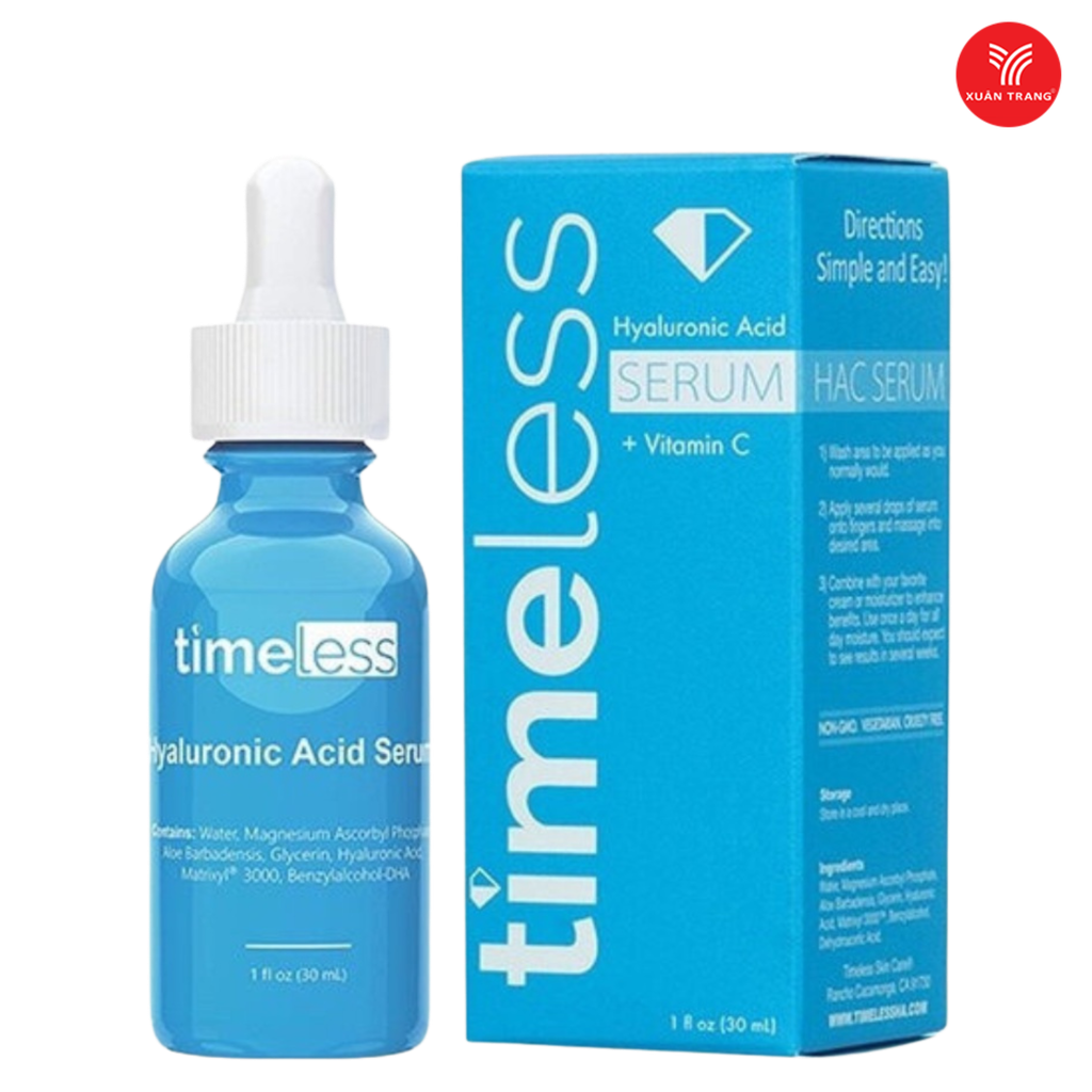 Timeless_Serum HA + Vitamin C Cấp Ẩm, Làm Sáng Da 30ml