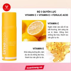 TIMELESS_Tinh Chất Trị Thâm, Dưỡng Trắng Da 20% Vitamin C + E Ferulic Acid 15ml