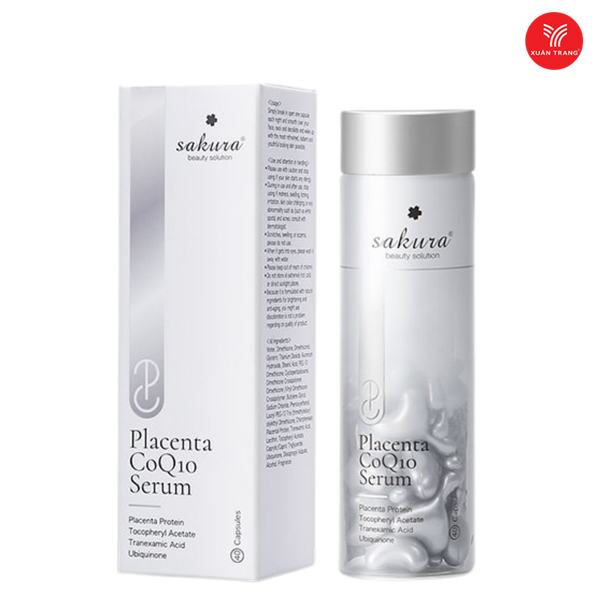 Sakura_Serum Dưỡng Trắng Chống Lão Hóa Nhau Thai Cừu Mới (Viên bạc)