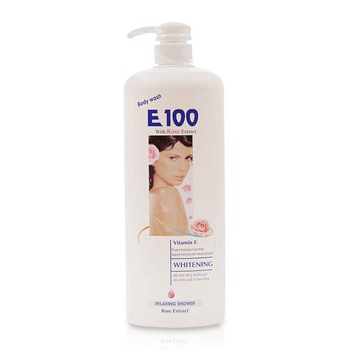 E100_Sữa Tắm Tinh Chất Hoa Hồng Vitamin E 1.1L