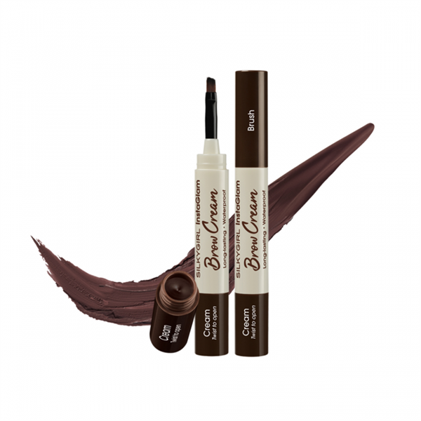 Kem Kẻ Chân Mày Silkygirl Instaglam Brow 02 Dark Brown