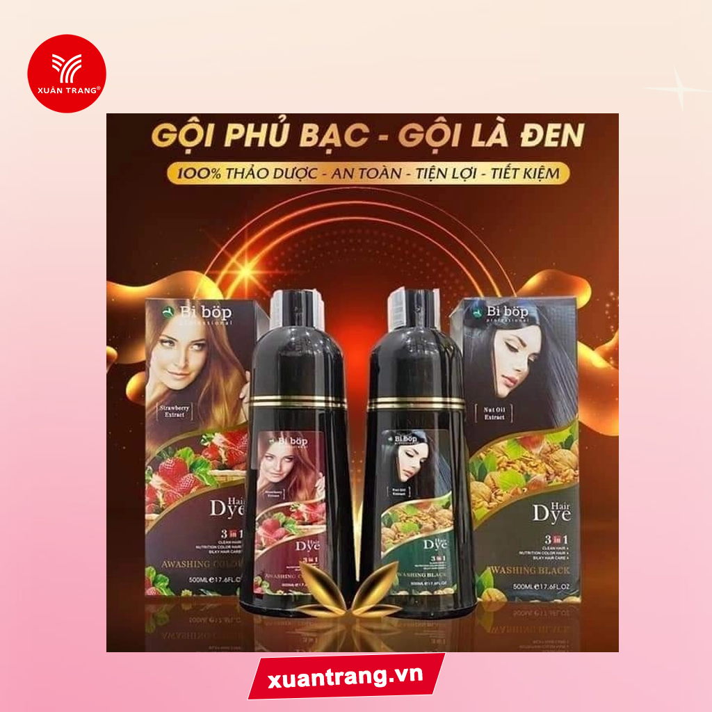 Bibop_Dầu Gội Đen 500ml