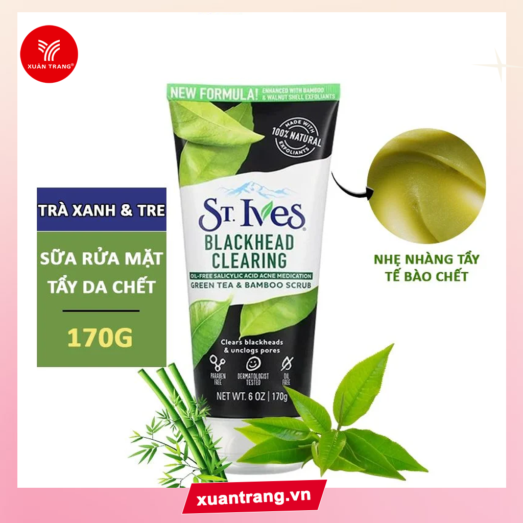 BL_St.Ives_Srm Tẩy Tbc Trà Xanh 170G