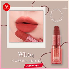 BLACK ROUGE_Son Thỏi Wearable Velvet Lipstick #WL04 Cassel Brick