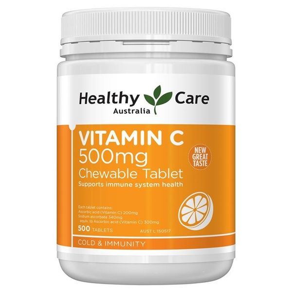 Viên Uống Bổ Sung Vitamin C 500mg HealthyCare 500 viên