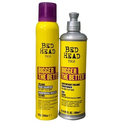 Tigi_Cặp Gội Xả Dạng Bọt Tạo Độ Phồng Tóc Bigger The Better Foam 200mlx300ml