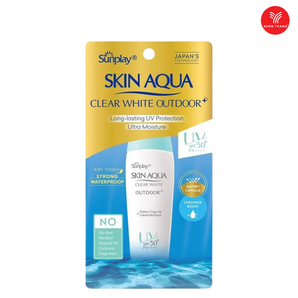 Gel Chống Nắng Vận Động Mạnh Sunplay Skin Aqua Clear White Outdoor SPF50+ PA++++ 30g