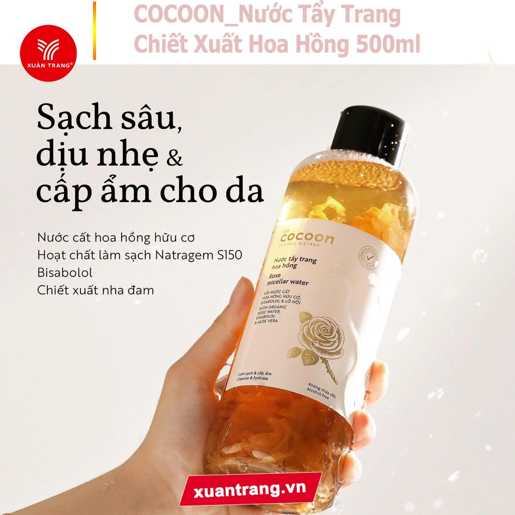 COCOON_Nước Tẩy Trang Chiết Xuất Hoa Hồng 500ml