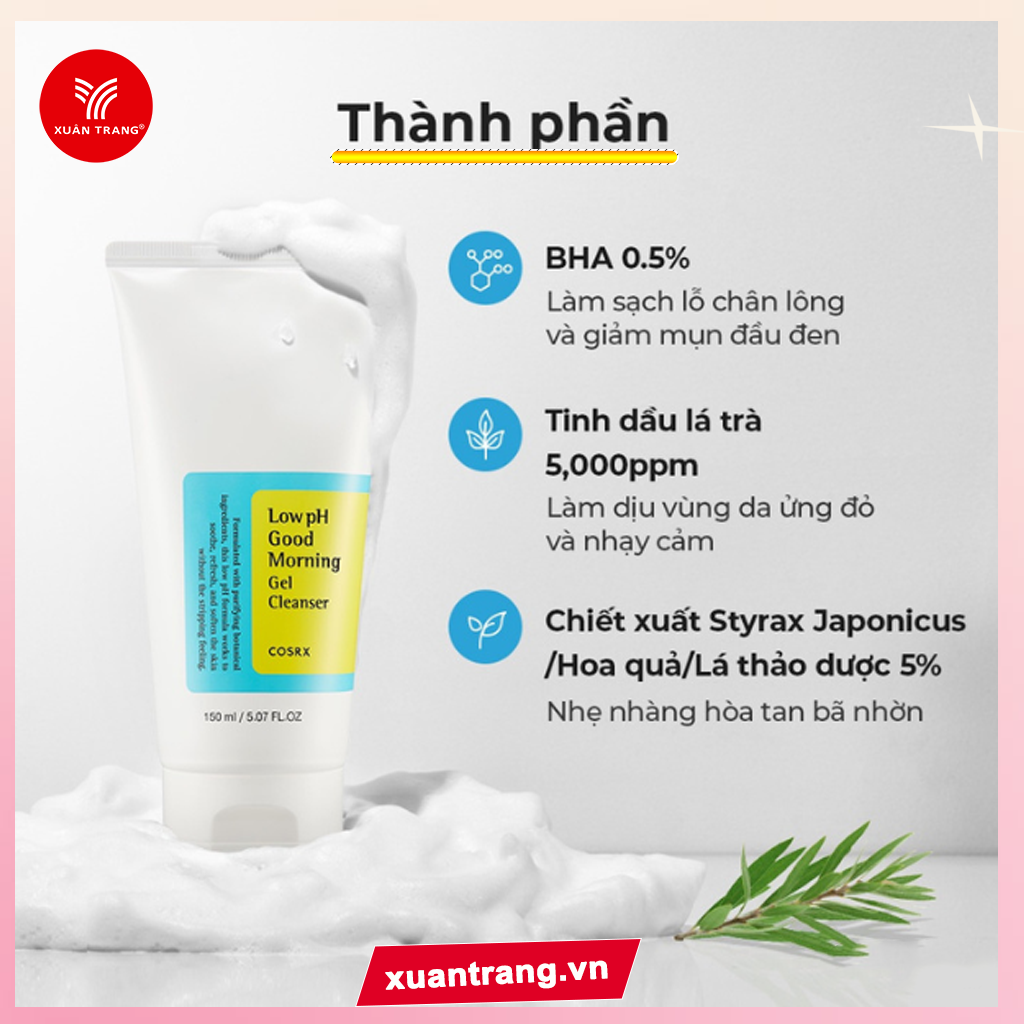 Cosrx_SRM Low PH Good Morning Gel Cleanser 150ml