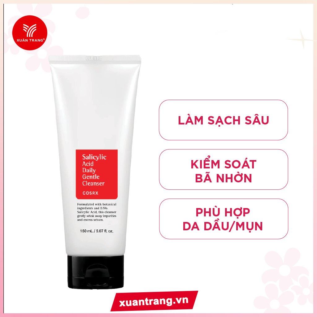 Cosrx_Sữa Rửa Mặt Salicylic Acid Daily Gentle Cleanser 150ml