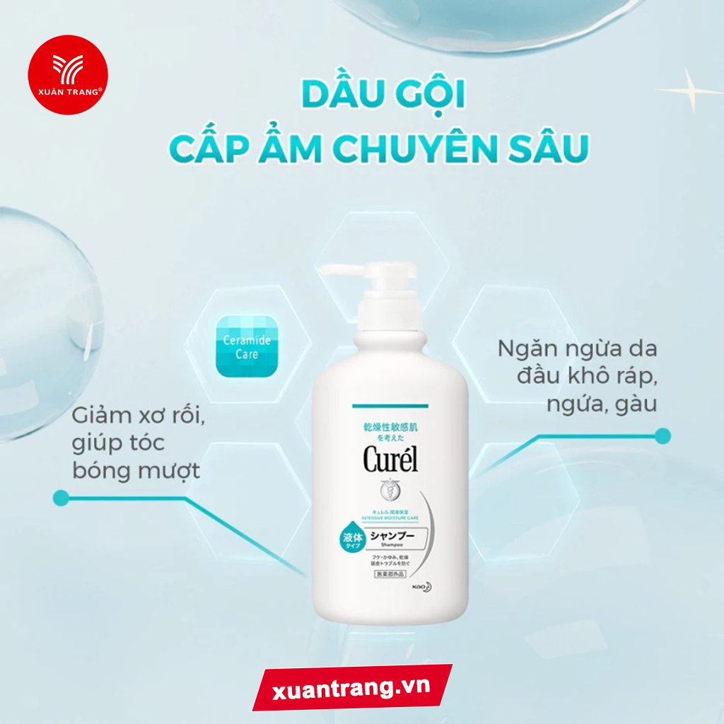 CUREL_Dầu Gội Cấp Ẩm Chuyên Sâu 420ml