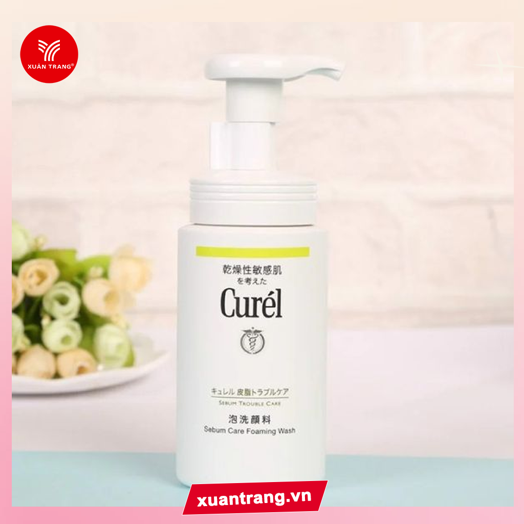 CUREL_Sữa Rửa Mặt Dạng Bọt Dành Cho Da Dầu 150ml