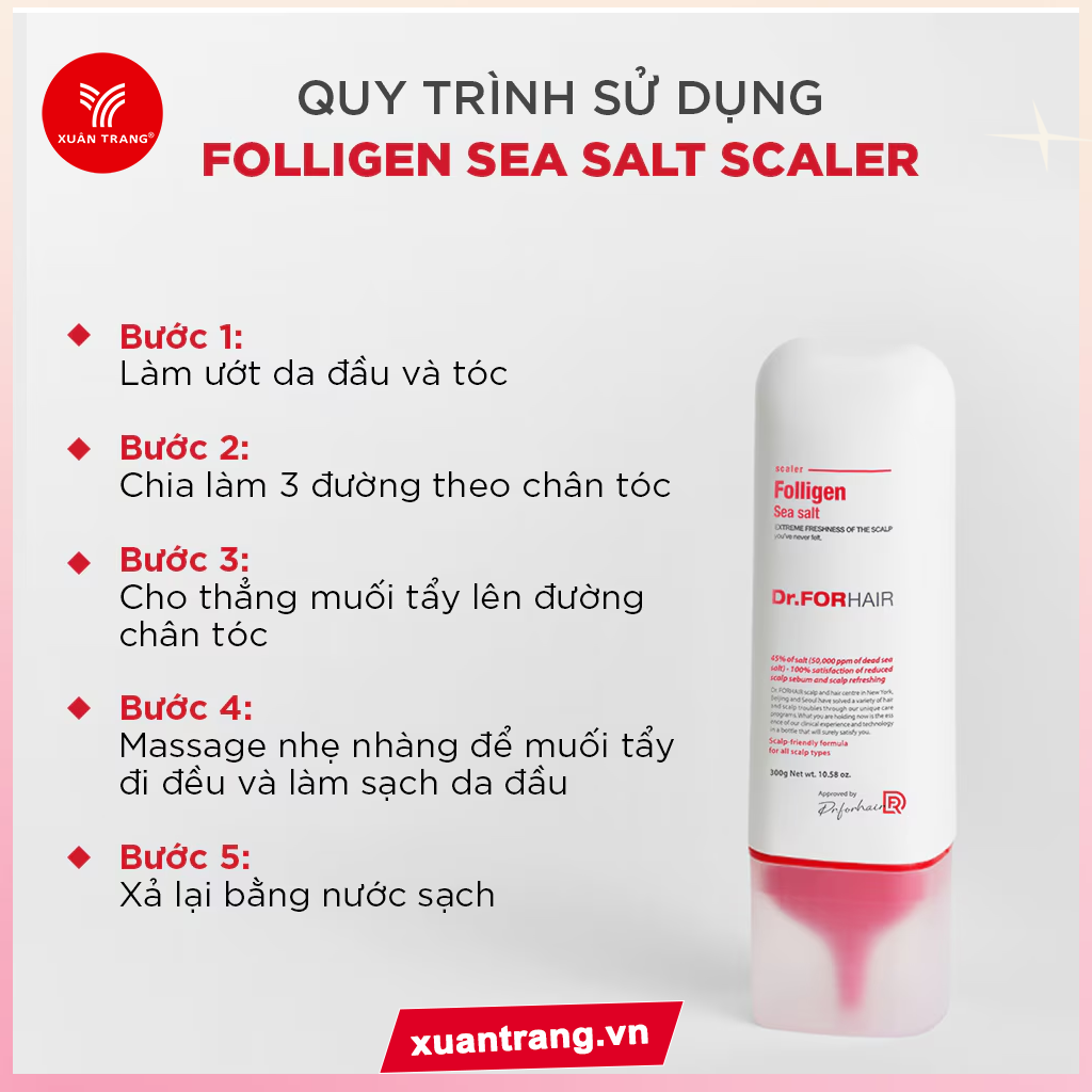 DR.FORHAIR_Muối Tẩy Tế Bào Chết Da Đầu Sea Salt Scaler 300G