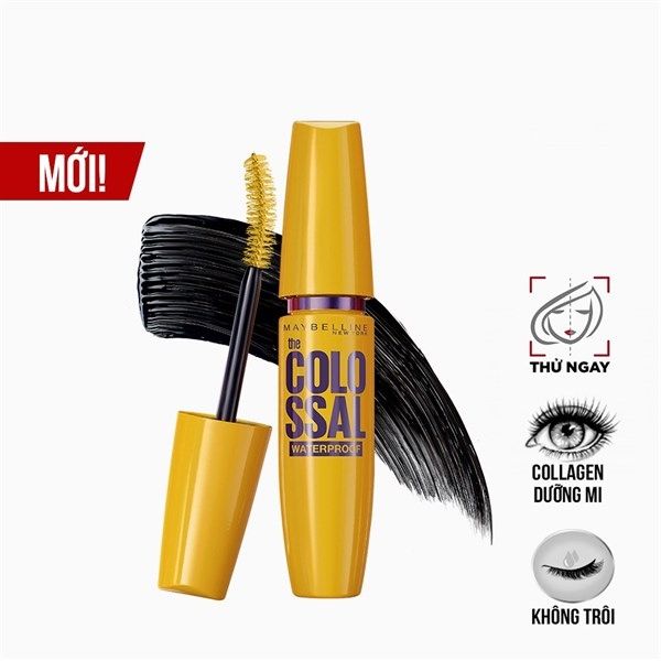 Maybelline_Mascara Làm Dày Mi Gấp 10 Lần & Ngăn Rụng Mi Colossal 9.2ml