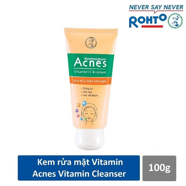 BT_Acnes_Sữa Rửa Mặt Vitamin Ngăn Ngừa Mụn 100g