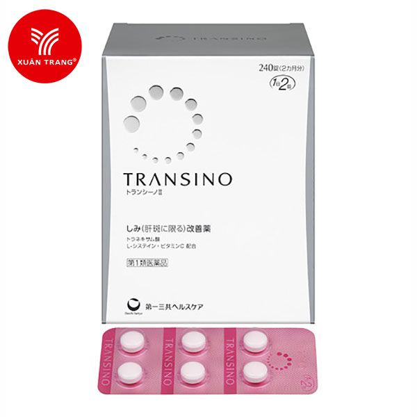 TRANSINO - Thuốc uống trị nám, tàn nhang lớn 240v