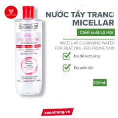 Evoluderm_Nước Tẩy Trang Nắp Đỏ 500Ml