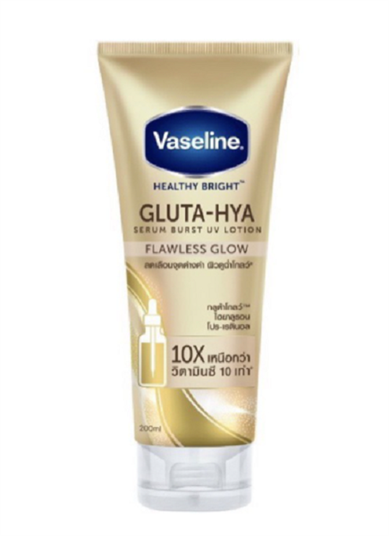 Vaseline_Dưỡng Thể Healthy Bright Gluta-hya Serum Burst UV Lotion 330ml