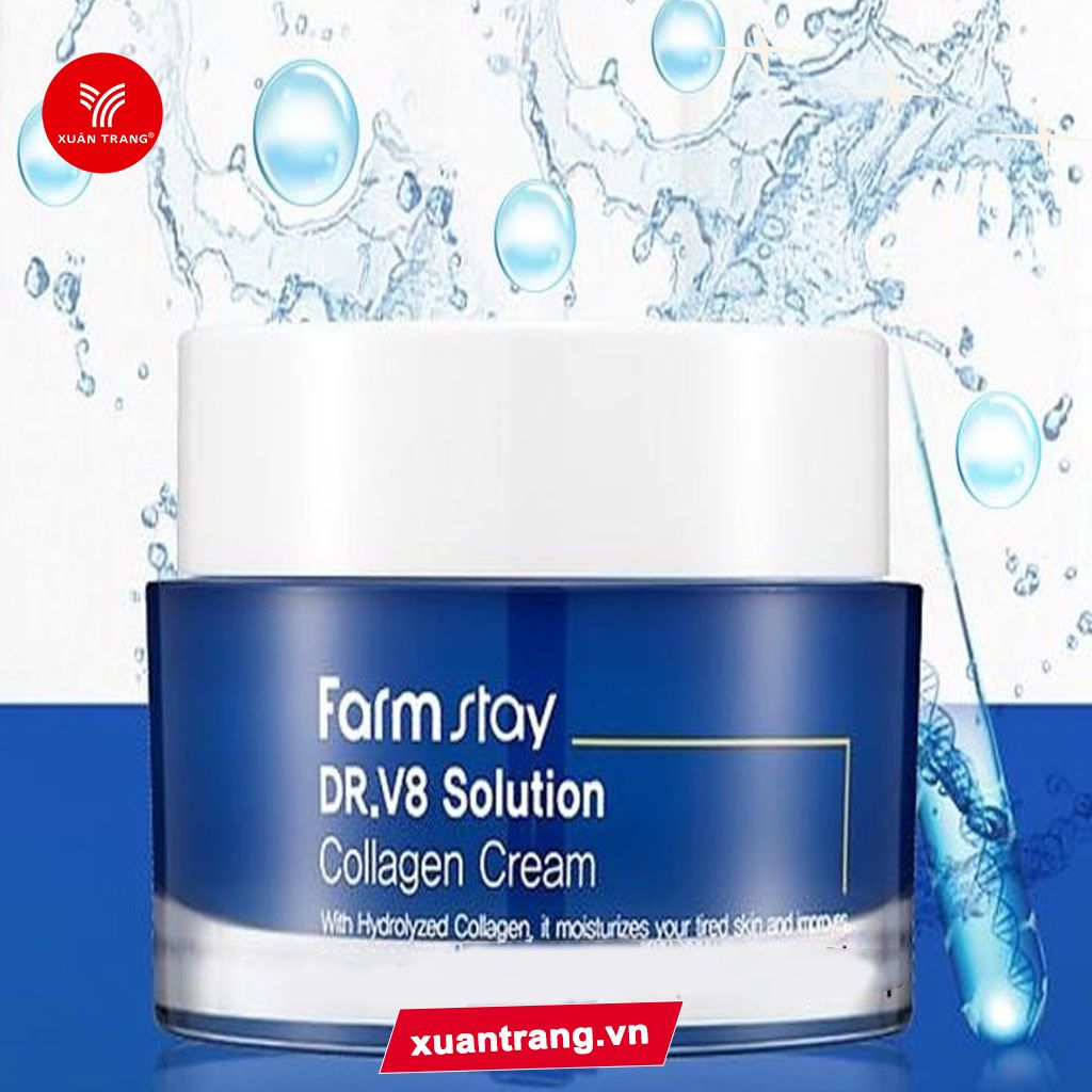 Farmstay_Kem Dưỡng Chống Lão Hóa Collagen Dr-V8