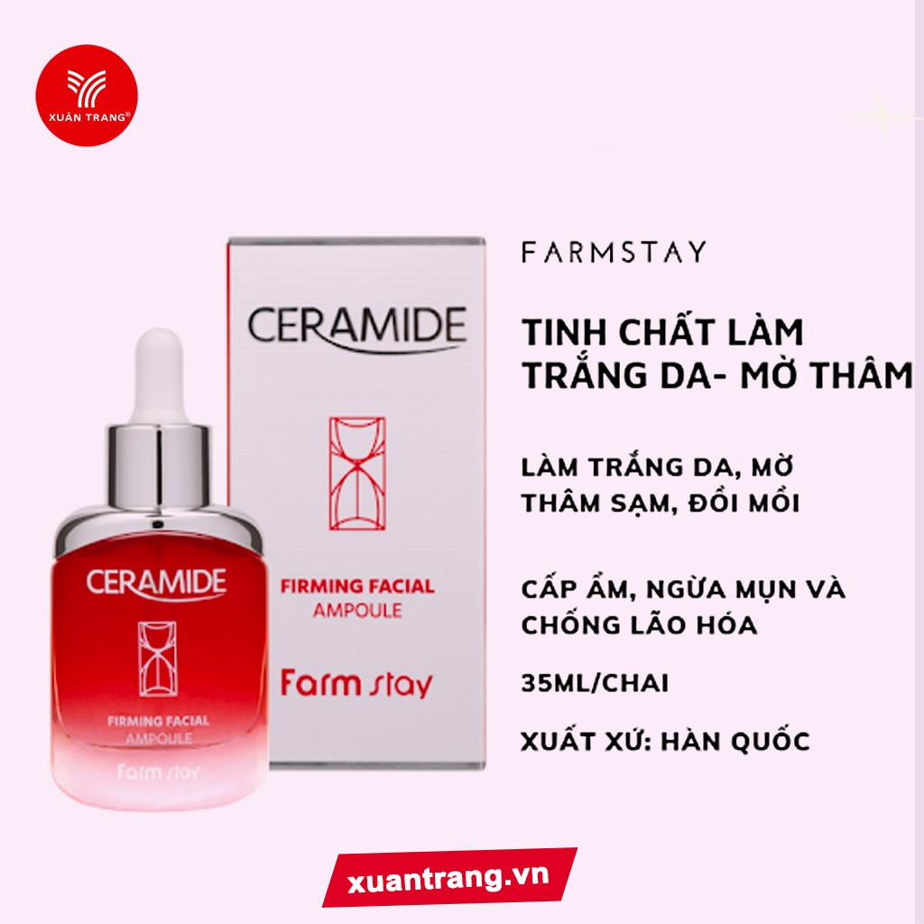 FarmStay_Tinh Chất Làm Trắng Cấp Ẩm Ceramide 35ml