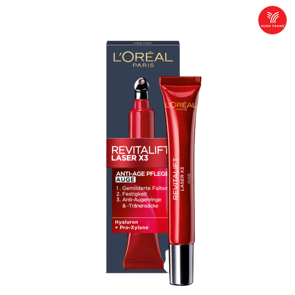 Kem Mắt L'Oréal Revitalift Laser X3 Anti-Age Augenpflege 18ml