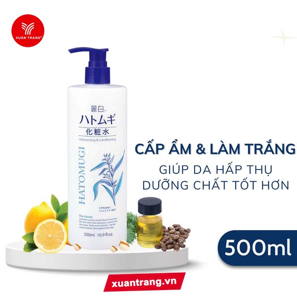 Hatomugi_Nước Hoa Hồng Ý Dĩ 500ml