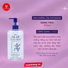 HATOMUGI_Nước Tẩy Trang Sáng Da Ý Dĩ 500ml