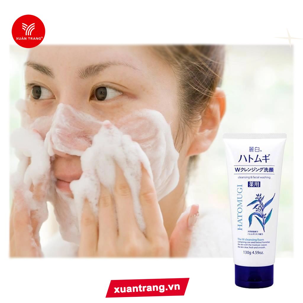 Làm dịu và làm sạch hiệu quả - Sữa rửa mặt ý dĩ Hatomugi Naturie giúp da trở nên tràn đầy sức sống