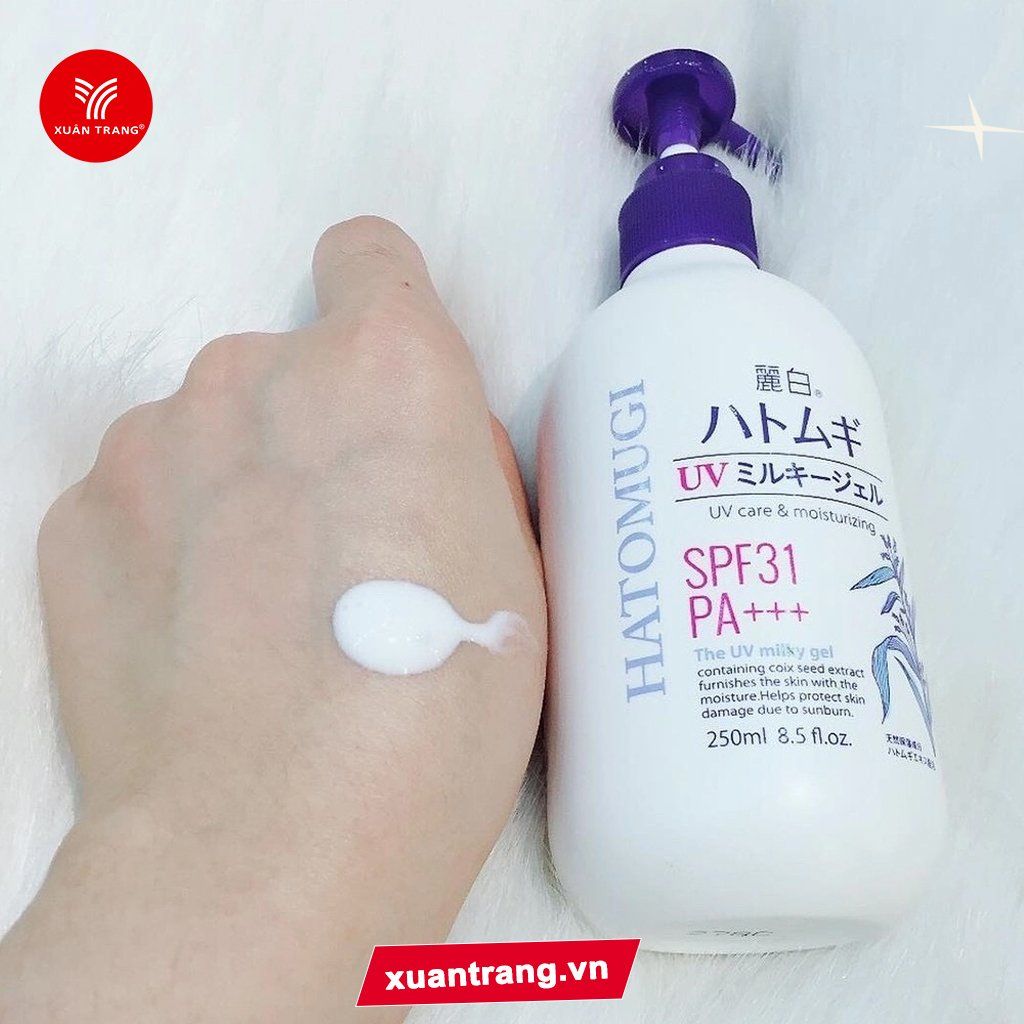 Hatomugi_Sữa Dưỡng Thể Nâng Tông, Chống Nắng SPF31 PA+++ 250ml