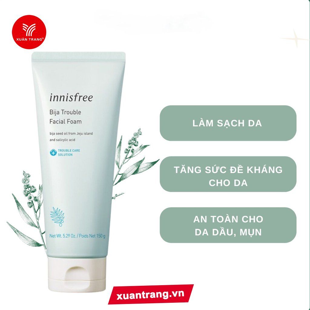 INNISFREE_Sữa Rửa Mặt Trị Mụn Bija Trouble Facial Foam 150g