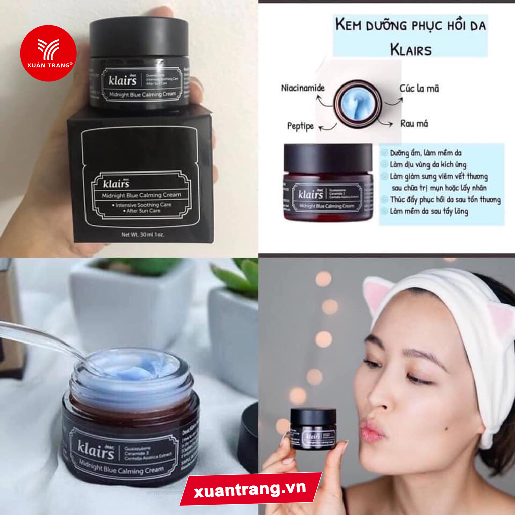 KLAIRS_Kem Midnight Blue Calming Cream 30Ml (725610)