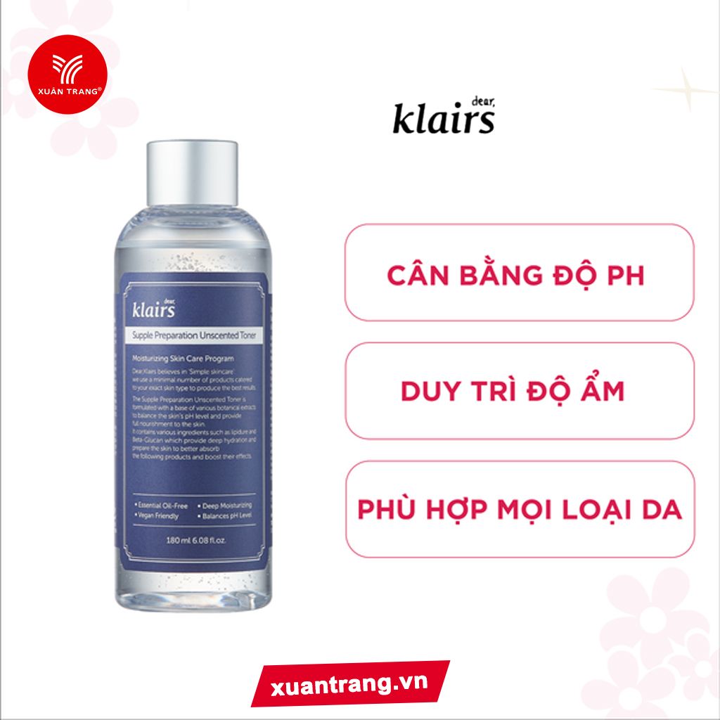 KLAIRS_Nước Hoa Hồng Supple Preparation Toner 180Ml (2188198)