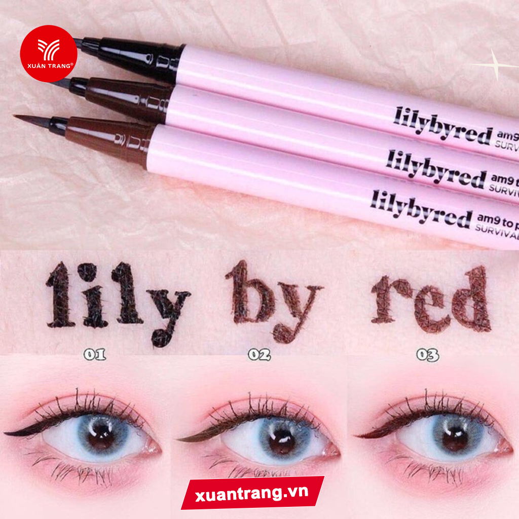 LILYBYRED_Bút Kẻ Mắt Am9 To Pm9 Survival Penliner #02 Nâu 0.6g