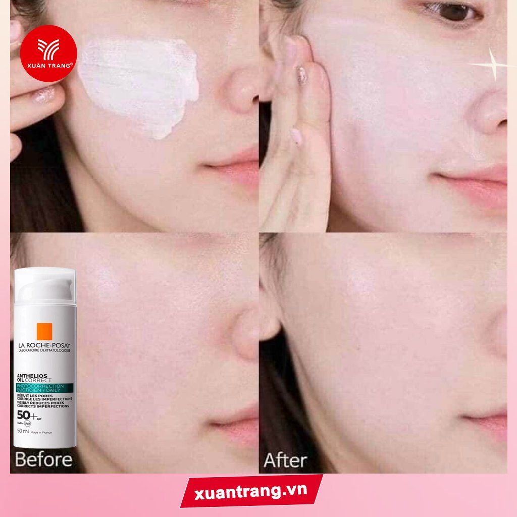 LA ROCHE POSAY_Kem Chống Nắng giảm mụn, kiểm soát nhờn Anthelios Oil Correct Daily 50ml