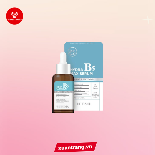 PRETTYSKIN_Tinh Chất Hydra Max Serum B5 Phục Hồi, Dưỡng Trắng Da 50ml