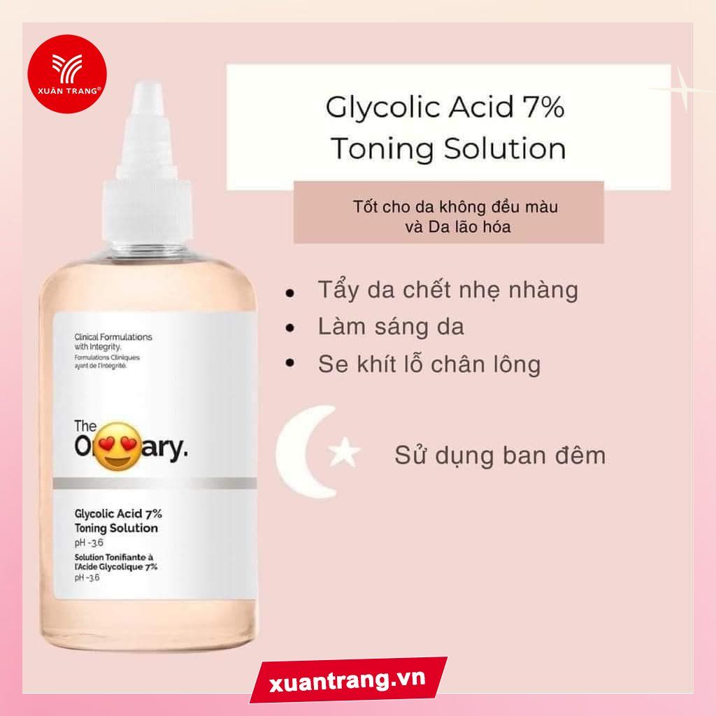 The Ordinary_Toner Tẩy Da Chết Glycolic Acid 7% 240ml