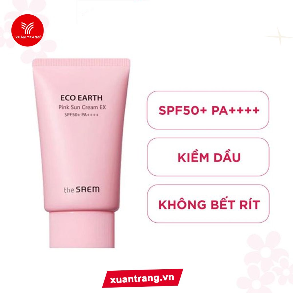 The Saem_KCN Eco Earth Power Pink Sun Cream Spf50 Pa++++ 50ml