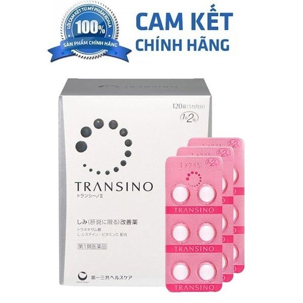 TRANSINO - Thuốc uống trị nám, tàn nhang lớn 240v