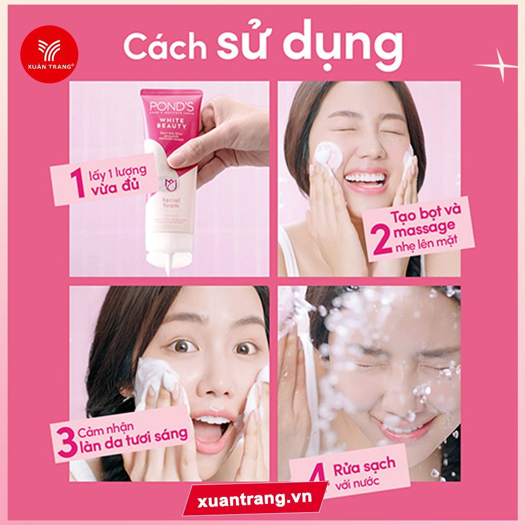 U_Pond's_Sữa Rửa Mặt Sáng Mịn Rạng Rỡ Bright Beauty 100g