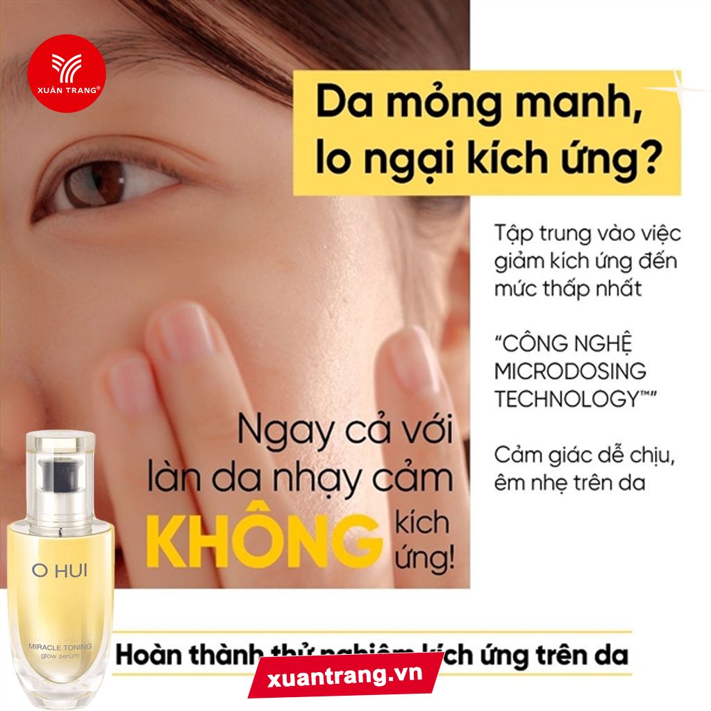 O HUI_Tinh Chất Làm Sáng Và Căng Bóng Da Miracle Toning Glow Serum 50ml